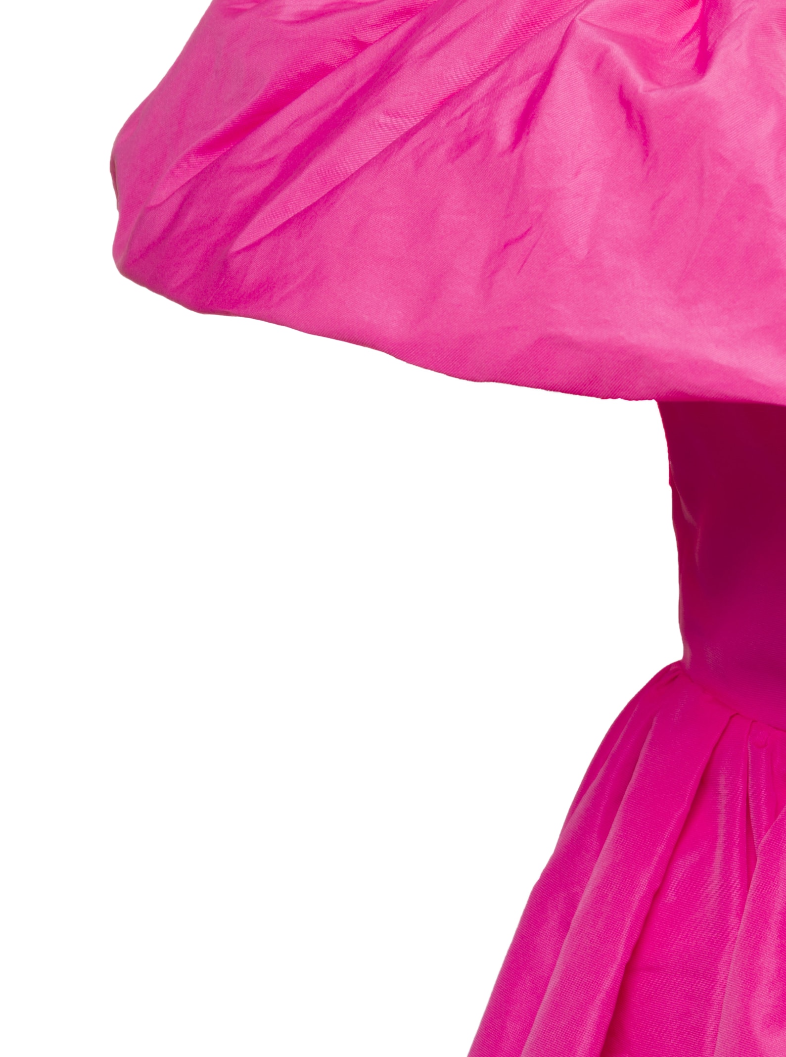 Ruffled off-shoulder puffball dress - Pink