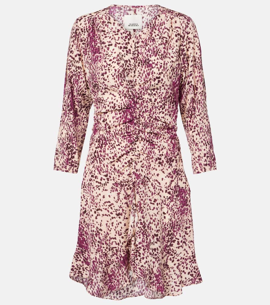 Octavia printed silk-blend minidress