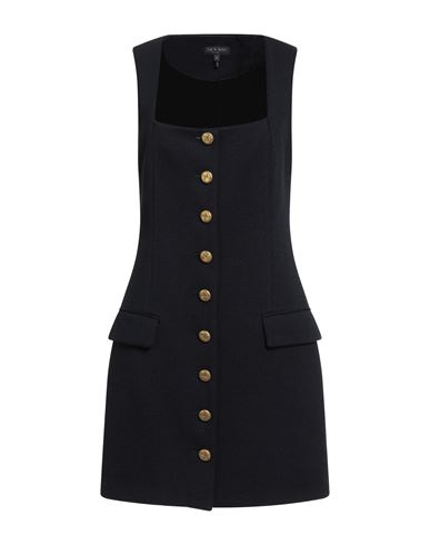 Woman Mini dress Midnight blue Size 2 Virgin Wool, Acetate, Viscose, Polyamide, Elastane