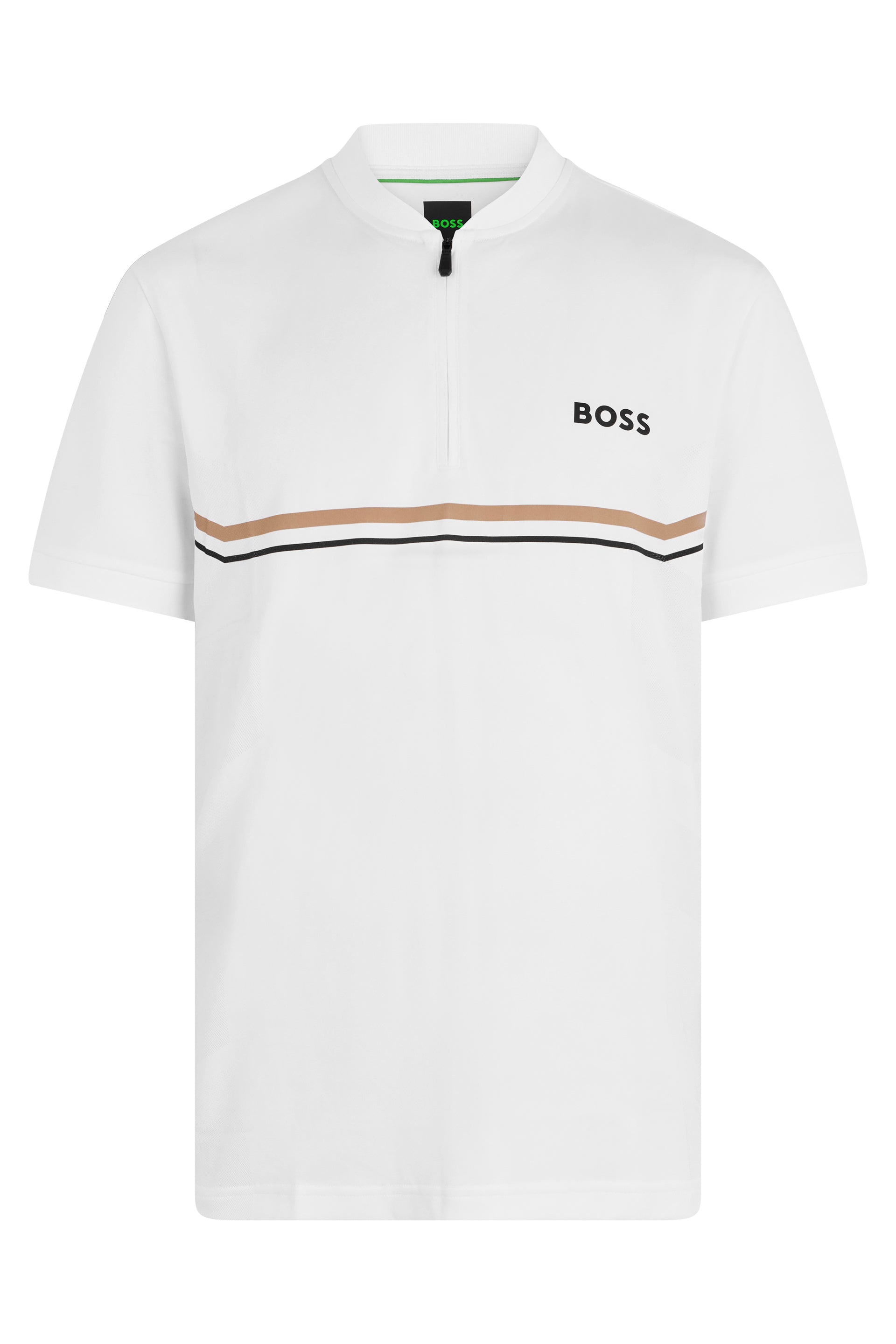 Elegant Zip Collar T-Shirt