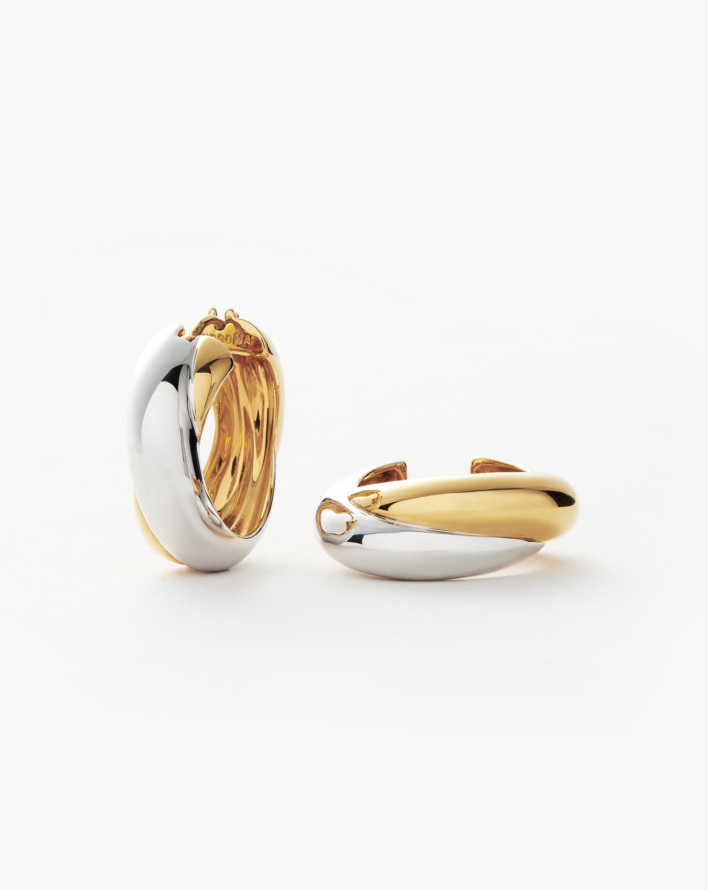 Lucy Williams Chunky Entwine Hoop Earrings