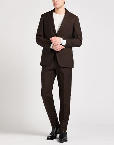 Man Suit Dark brown Size 42 Wool, Mohair wool