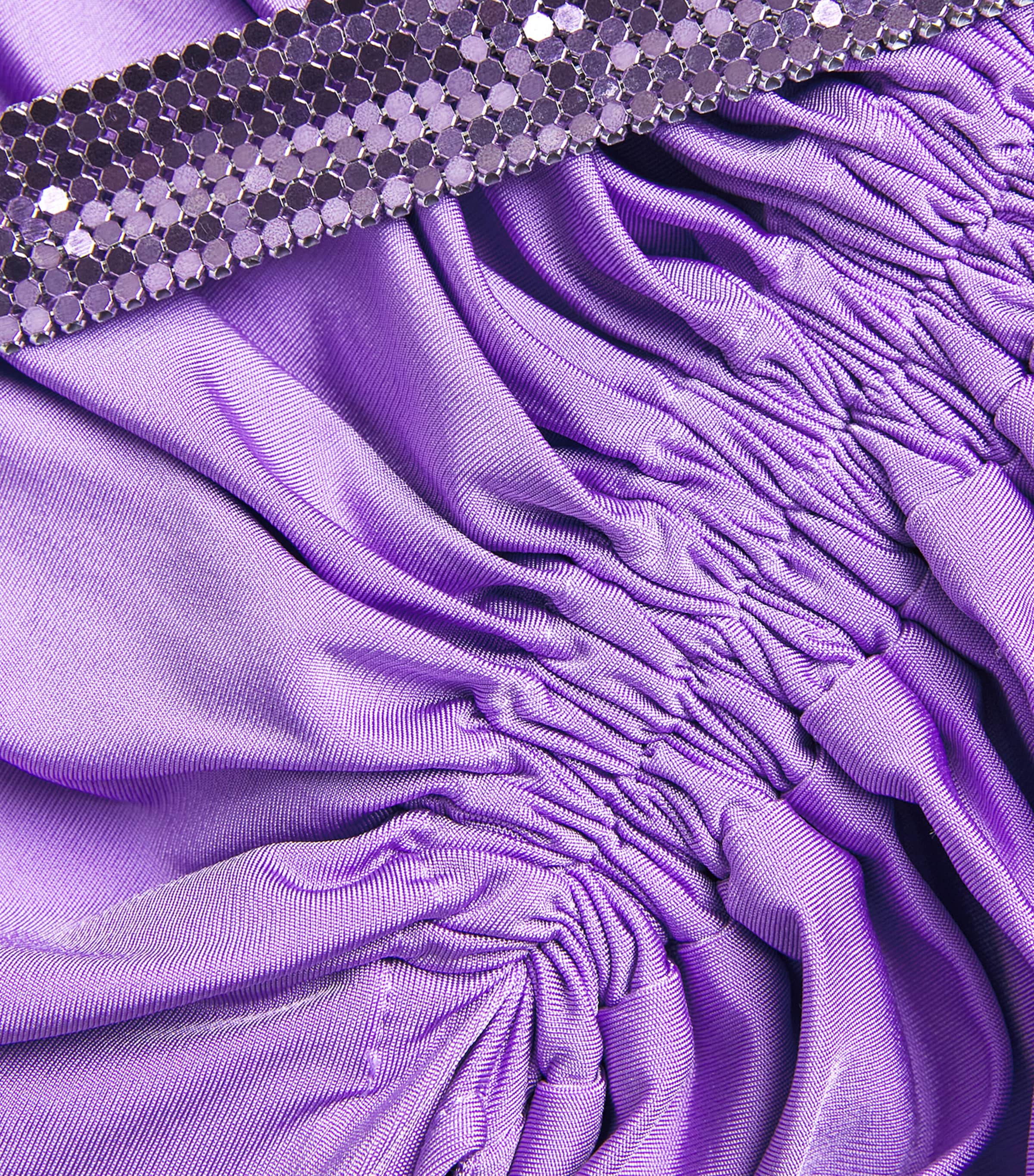 Chainmail and Jersey Maxi Dress