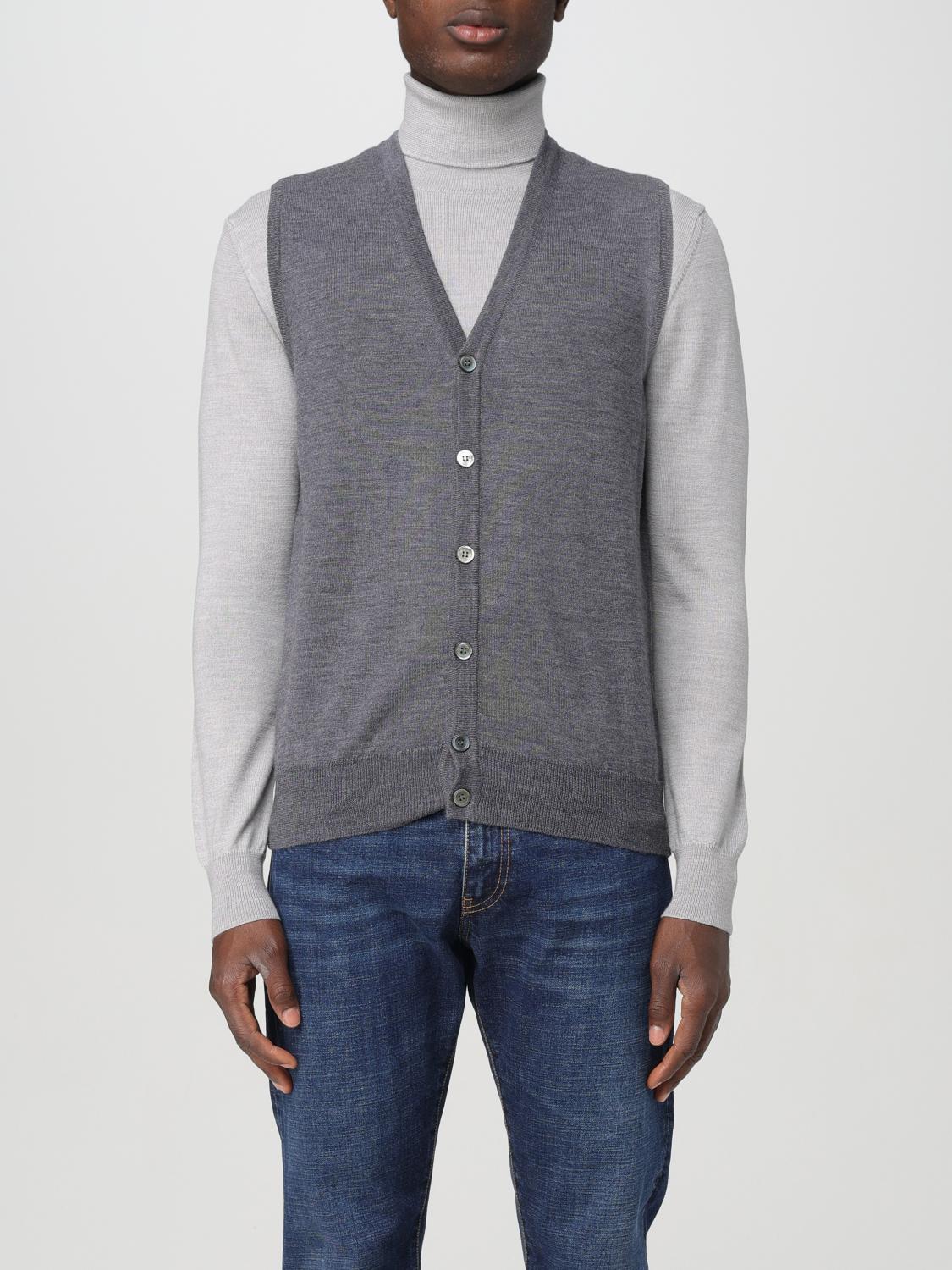 Suit Vest Men color Grey