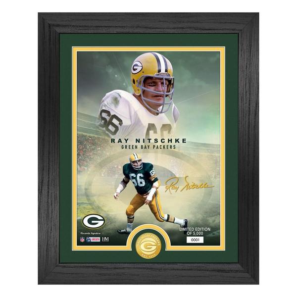 Ray Nitschke Green Bay Packers Bronze Coin Photo Mint