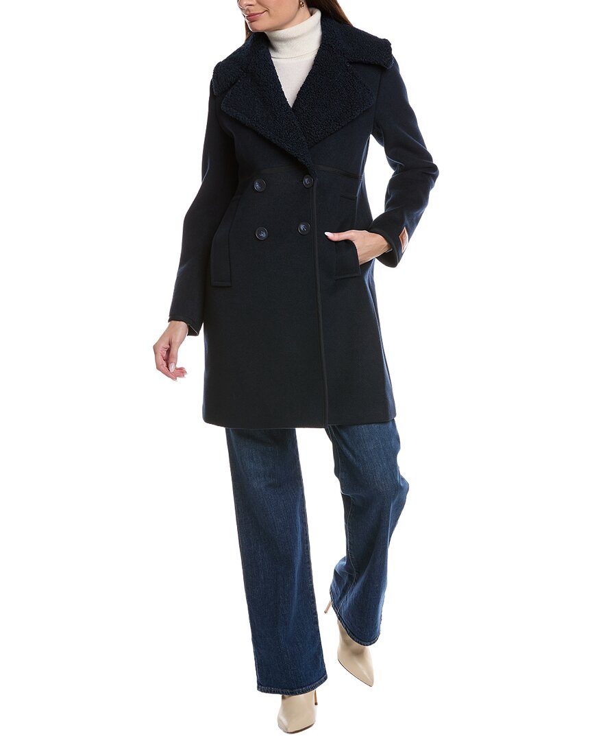 Runa Double-Breasted Mid-Length Coat