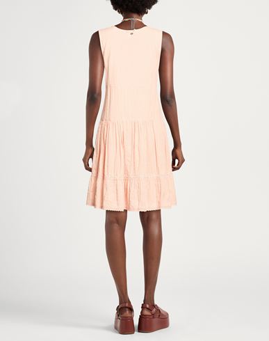 U & b Woman Mini dress Apricot Size S Cotton