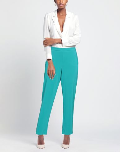 Woman Pants Emerald green Size 20 Recycled polyester, Polyester, Polyethylene