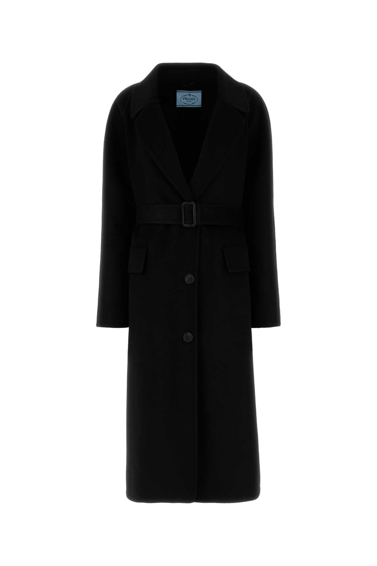 Wool Blend Coat — Black