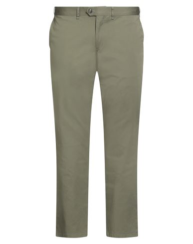 Man Pants Military green Size 38S Cotton, Elastane