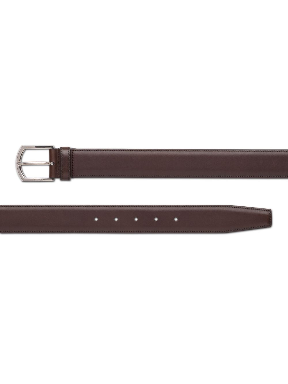 Nevada buckle-fastening leather belt - Brown