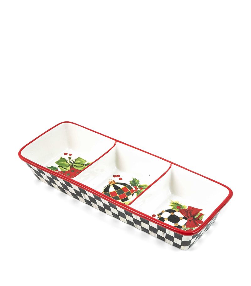 Deck The Halls Trio Dish (37Cm X 14Cm)