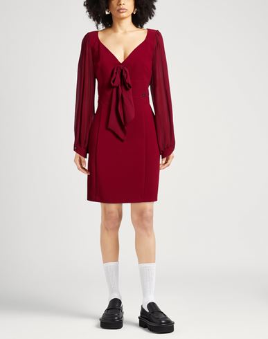 Woman Mini dress Burgundy Size 6 Polyester