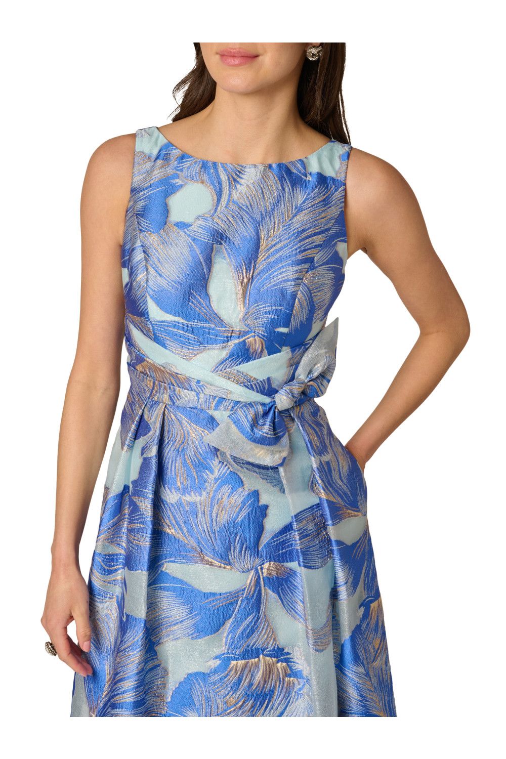 Adrianna Papell Women's Floral Organza Gown
