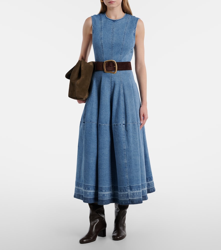 Bowen denim maxi dress