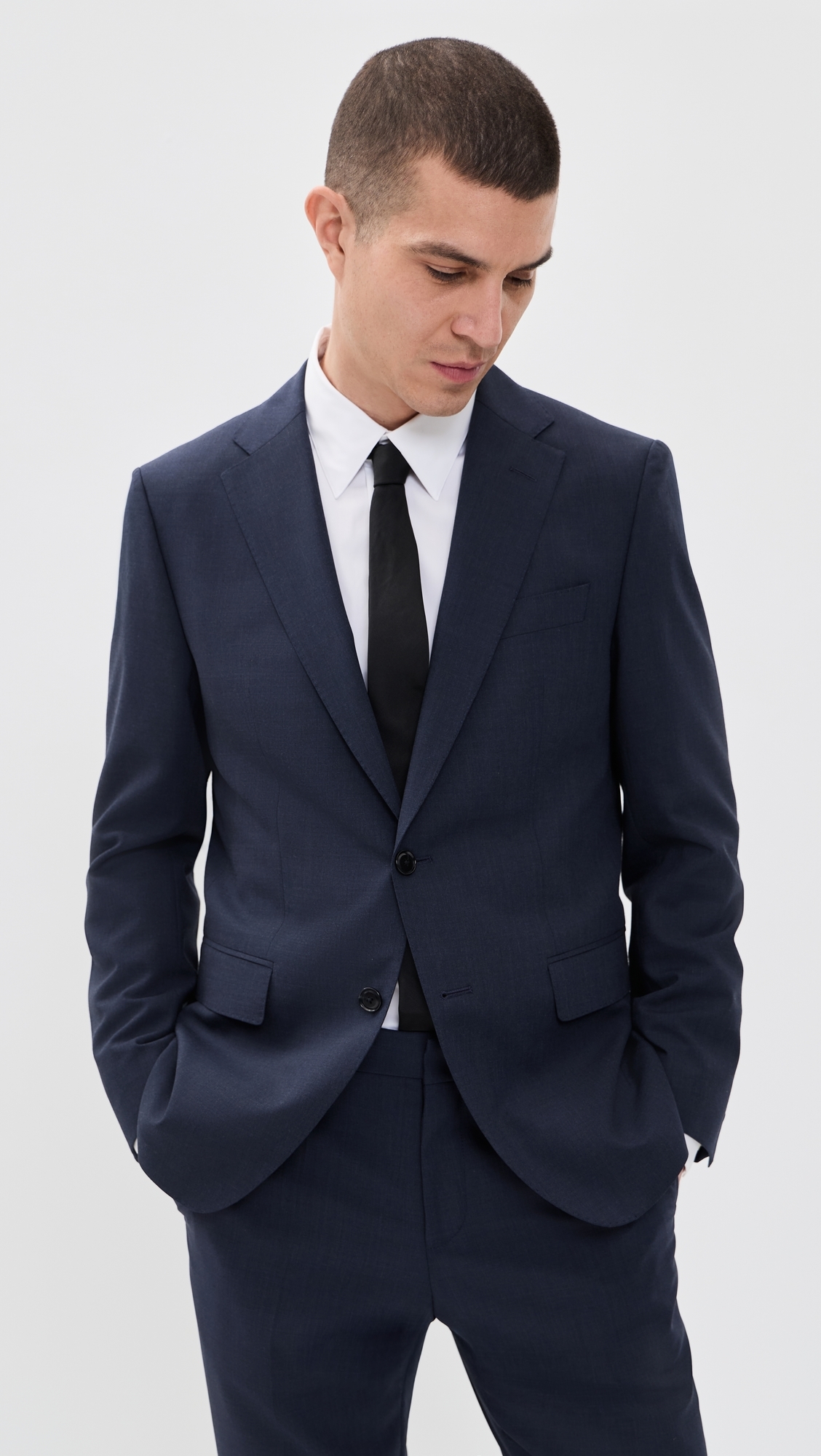 Hutson Suit Jacket Open Blue 44R