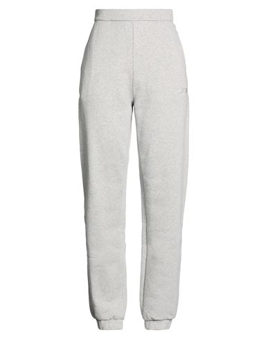 Woman Pants Light grey Size 4 Cotton