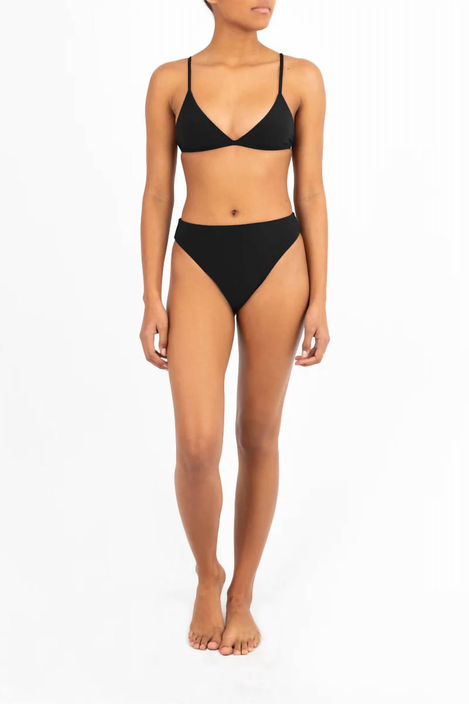 Women's The Classic Triangle Bikini Top In Black