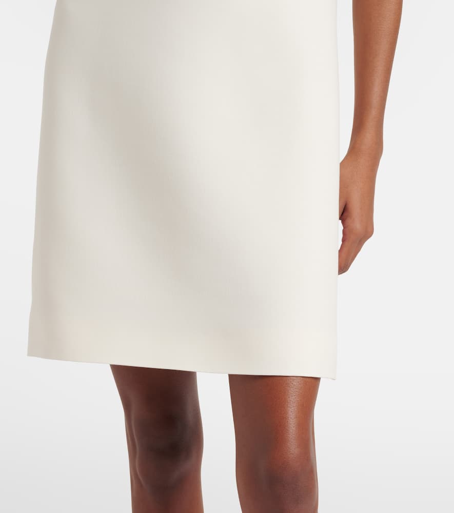 Crepe Couture bow-detail minidress