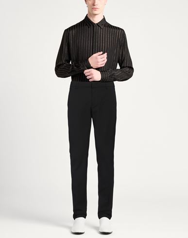 Dondup Man Pants Black Size 30 Polyester, Virgin Wool, Elastane