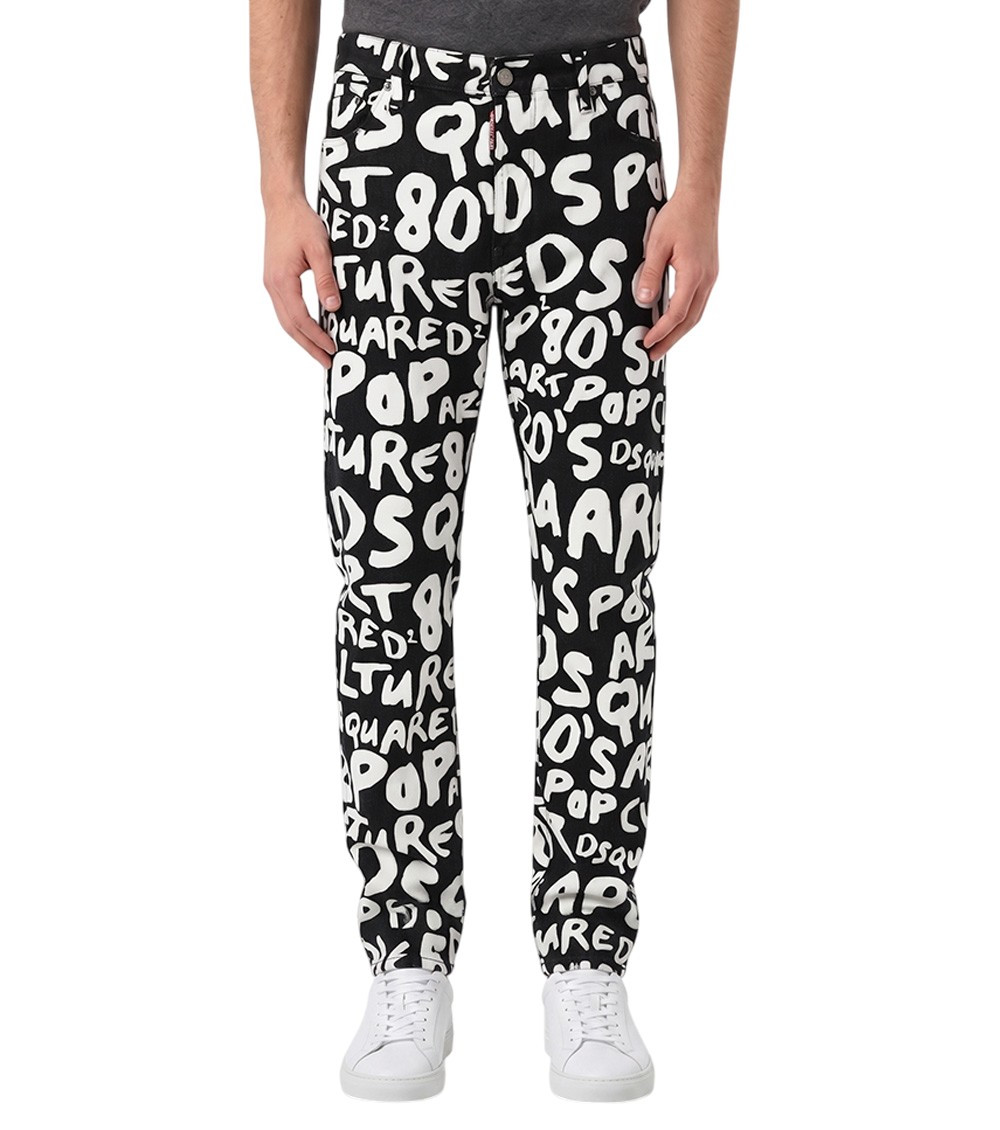 Black Straight Mid Rise Jeans