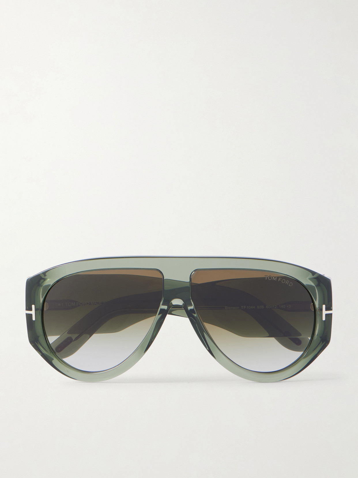 Bronson D-frame Tortoiseshell Acetate Sunglasses - Green