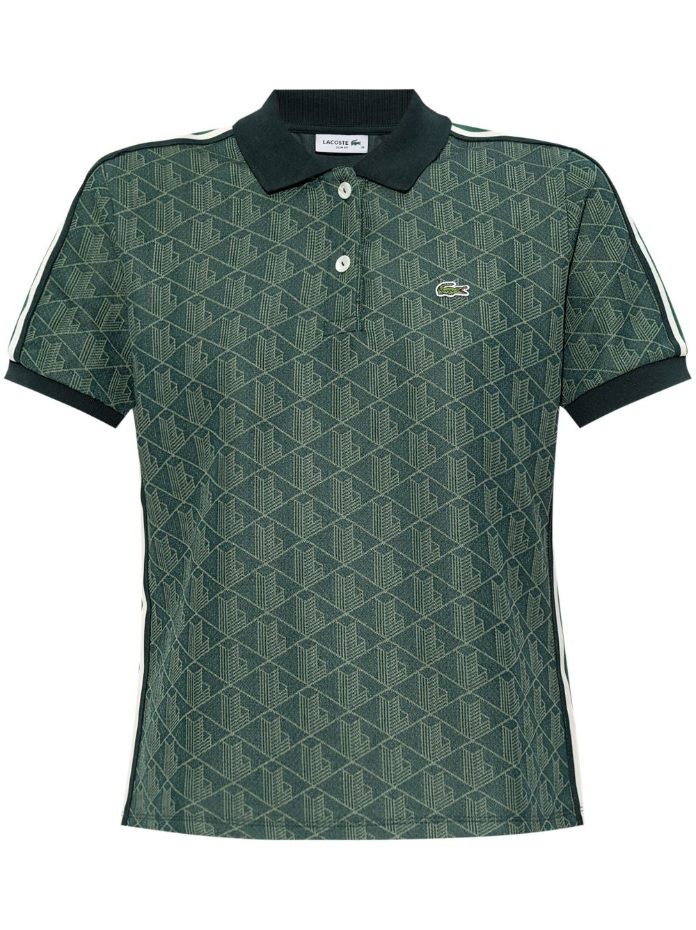 Jacquard monogram polo shirt - Green