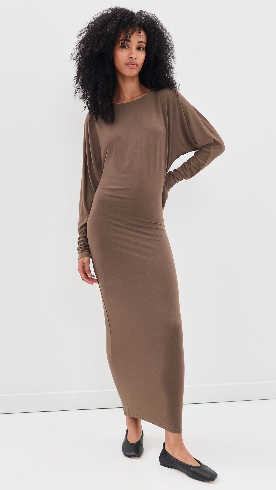 Aspen Midi Dress Mushroom