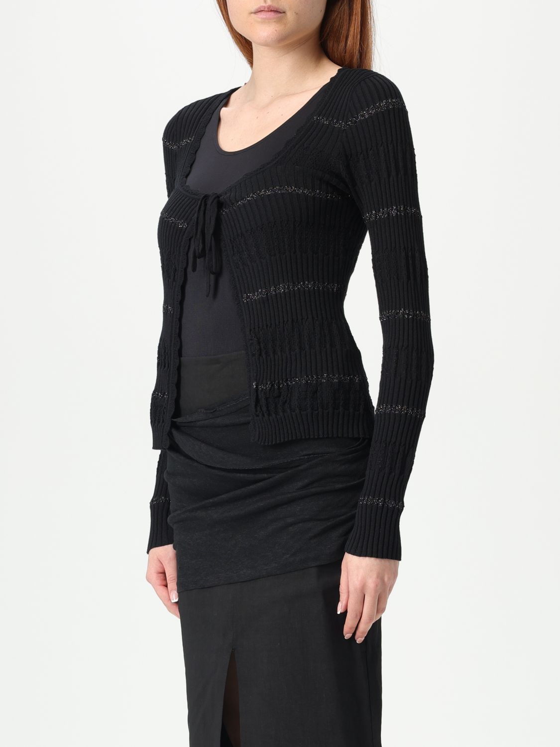 Cardigan PINKO Woman color Black