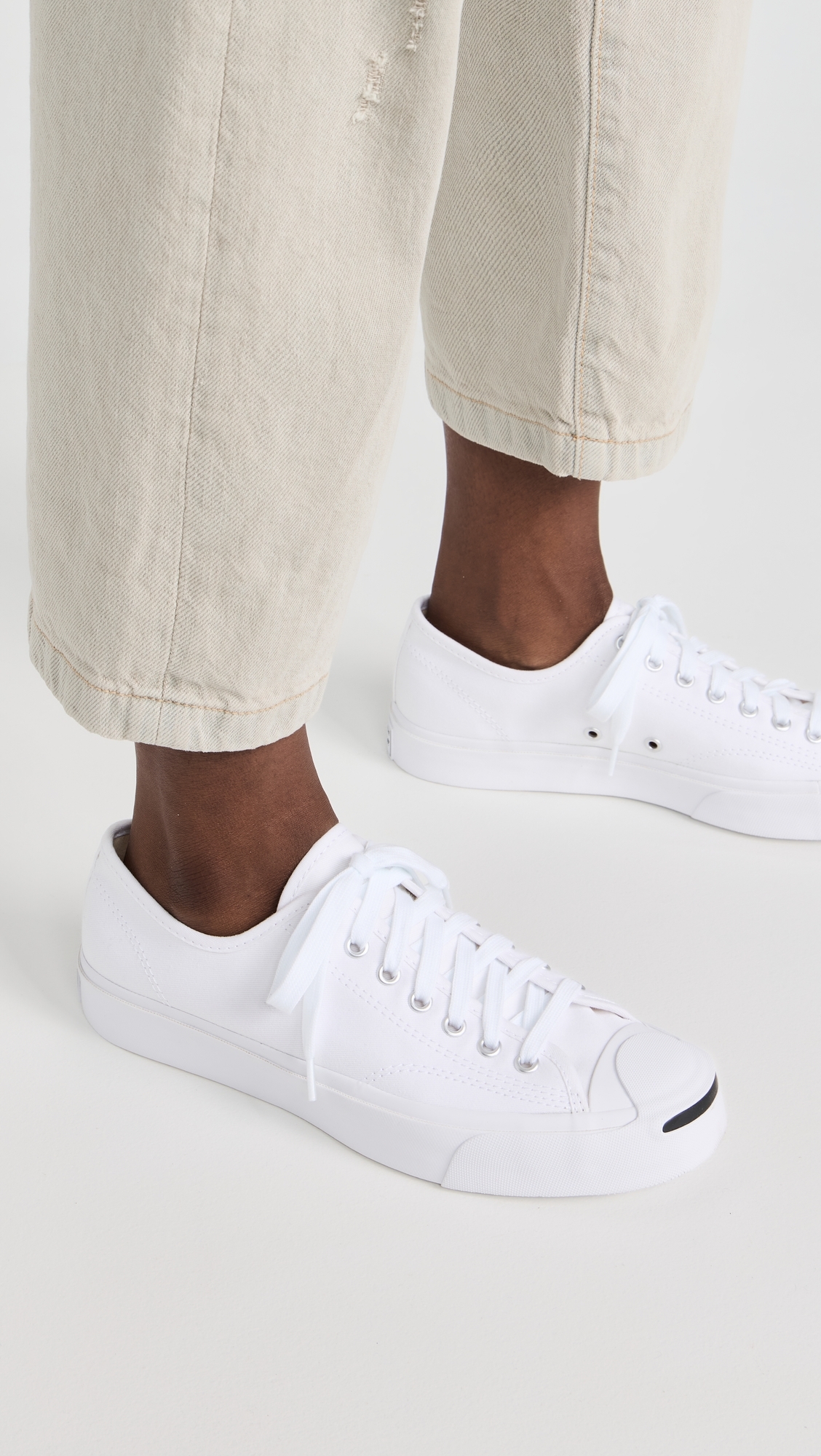 Jack Purcell Canvas Sneakers White/White/Black W