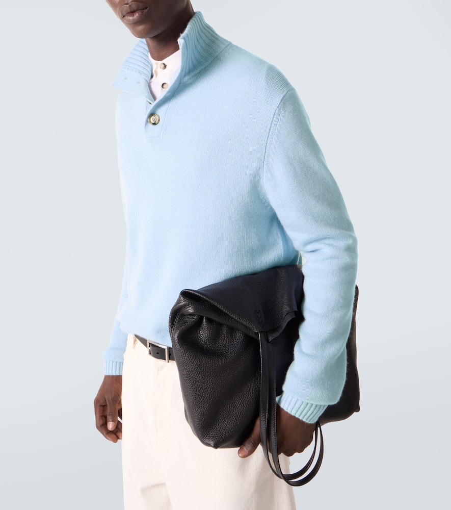 Wool and cashmere turtleneck sweater