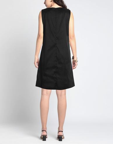 Rossopuro Woman Mini dress Black Size L Polyester, Nylon, Elastane