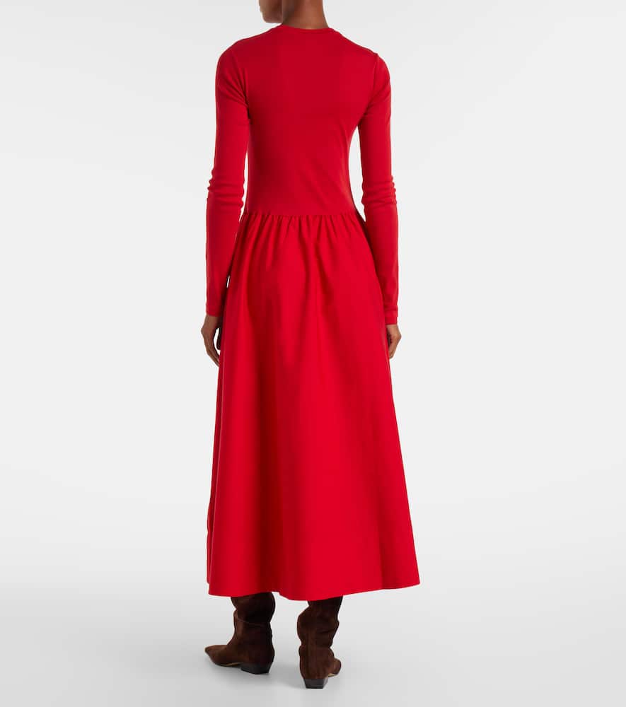 Cotton midi dress