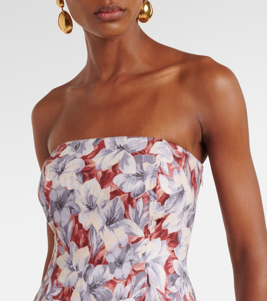 Rosalie floral linen maxi dress