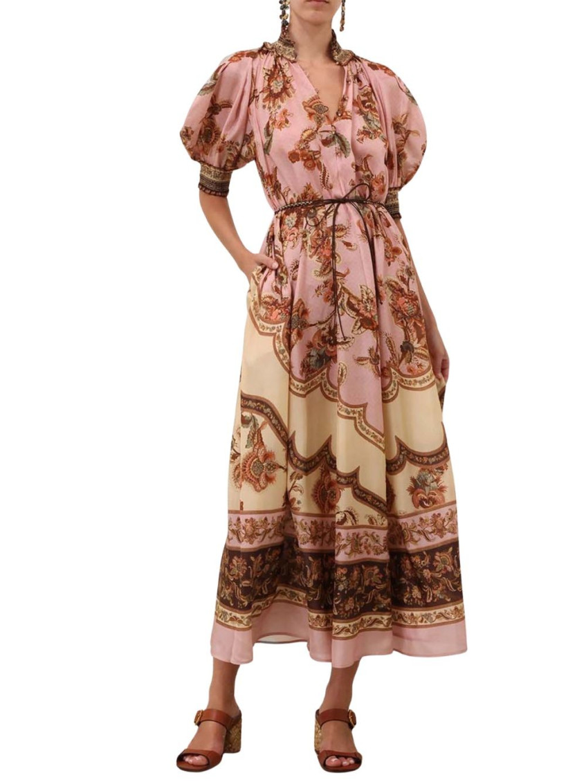 Aster Silk Long Dress