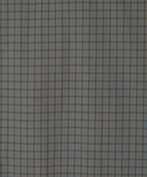 DEV:10 Layered Sleeve Check Shirt_Beige