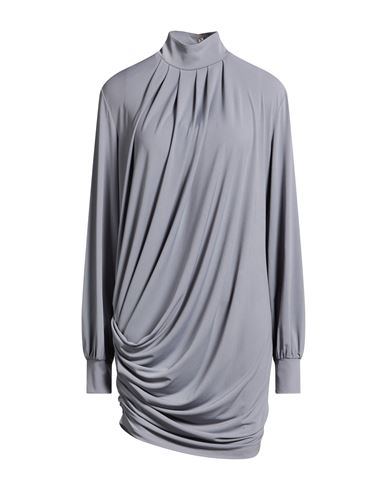 Woman Mini dress Light grey Size 8 Polyester, Elastane