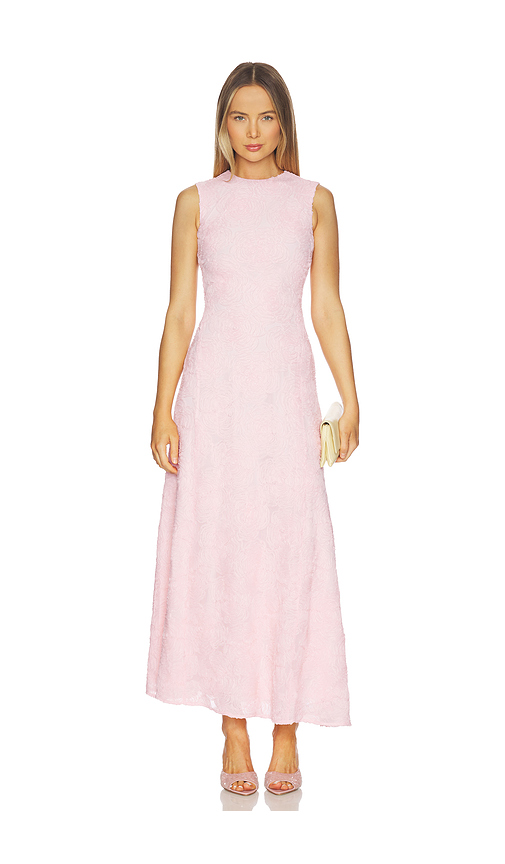 ROTATE Mesh Maxi Dress in Orchid Ice. 46 also , 34