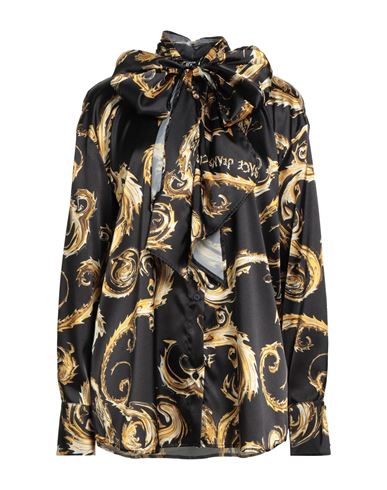 Woman Shirt Black Size 10 Polyester, Elastane