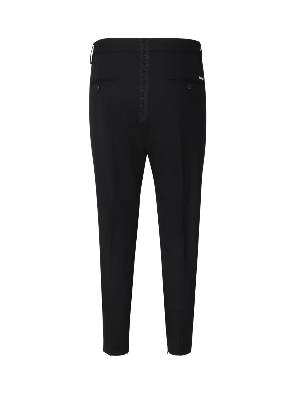 Stretch Wool Blend Trousers