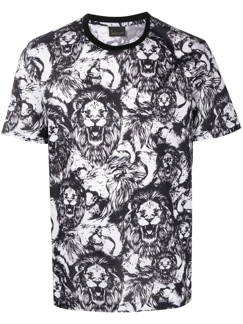 Lion print cotton T-shirt - White