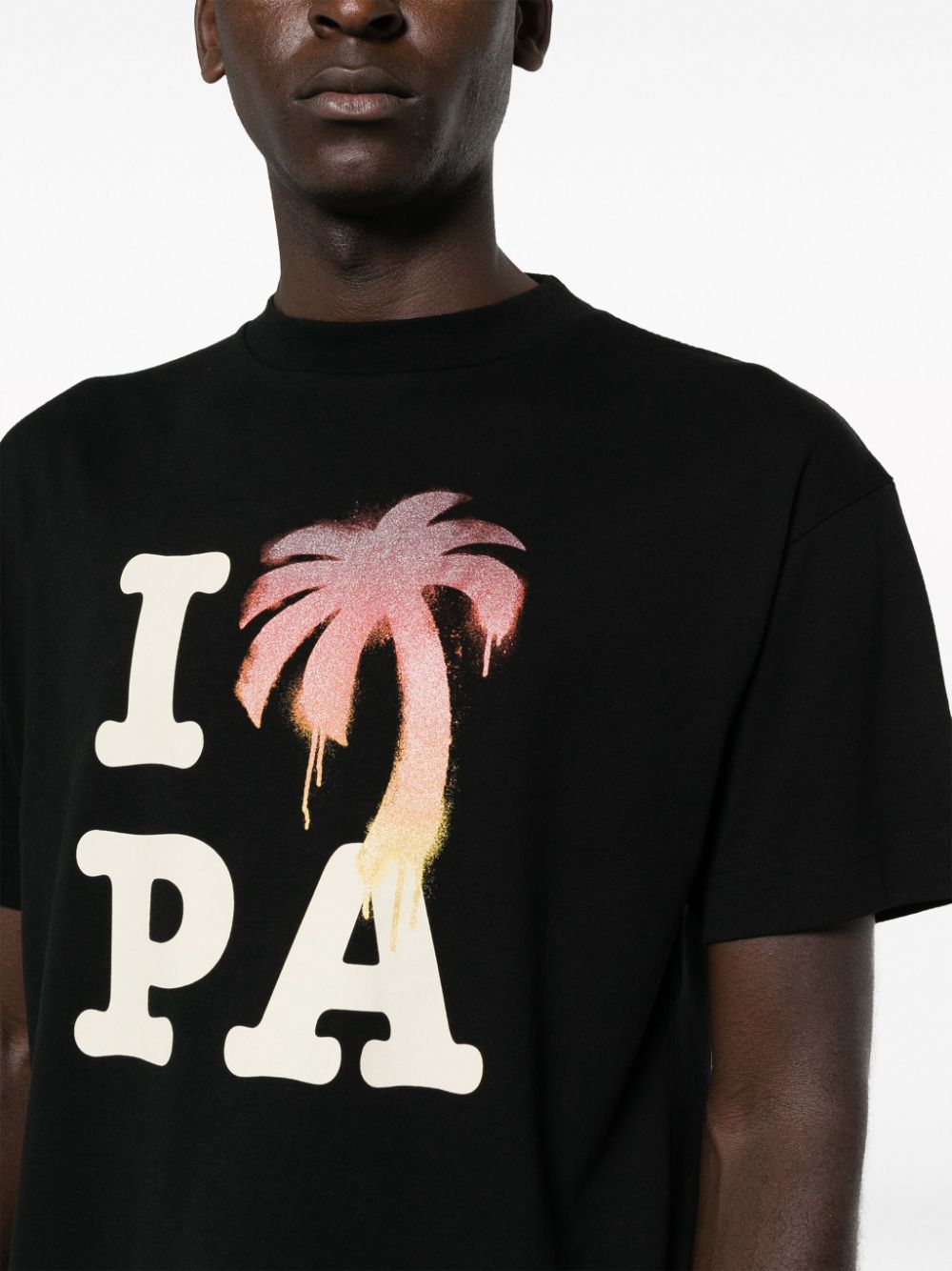 Logo-print cotton T-shirt - Black