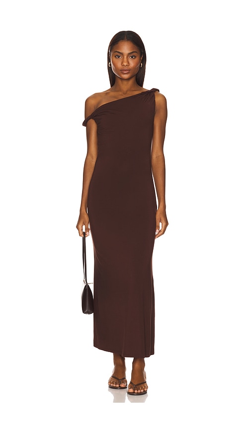 NIA KLEID CARMELLA in Chocolate. Größe XL. Also in L, M