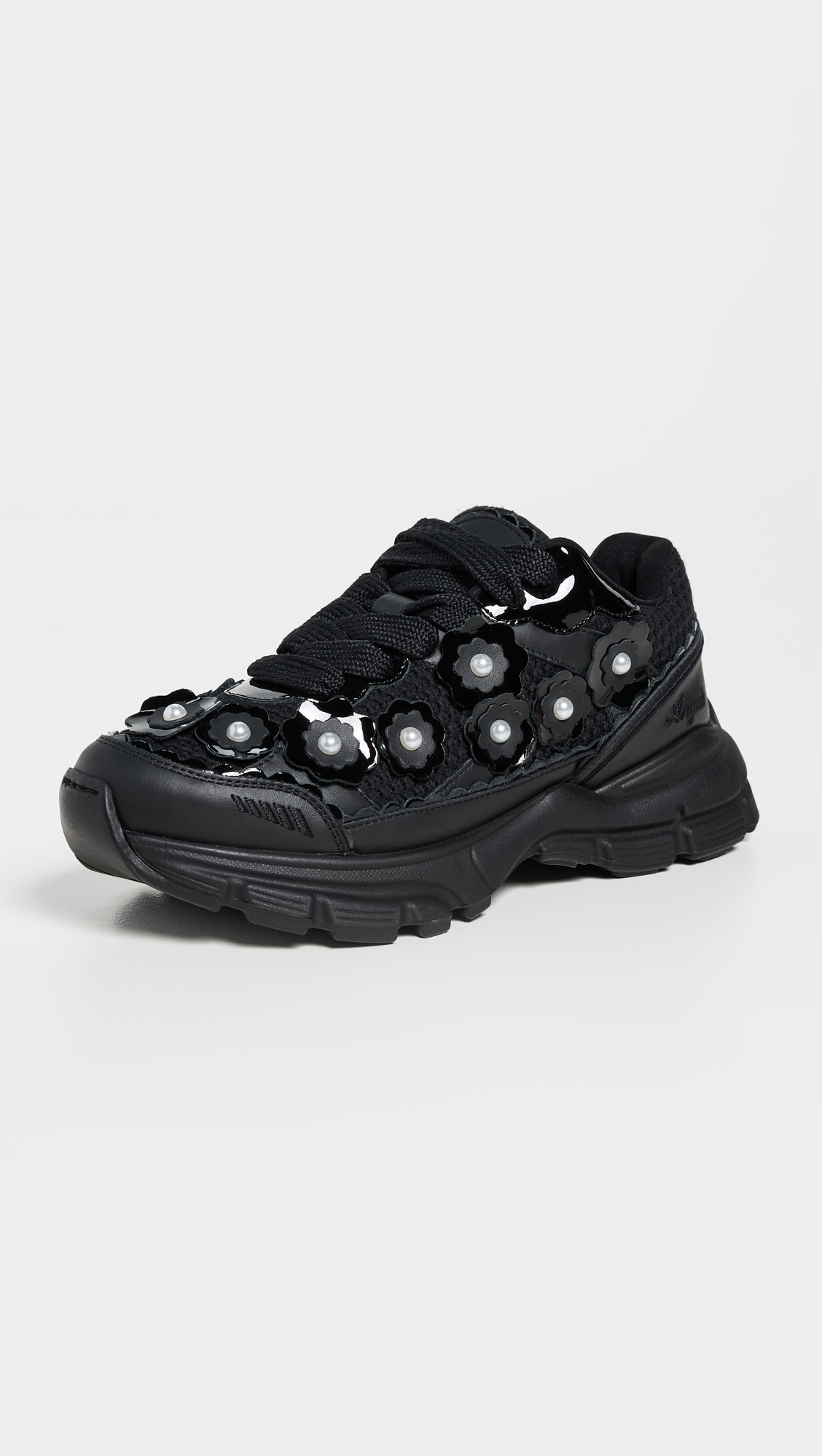 Axel Arigato Marathon Flower Runner Sneakers Black/Black