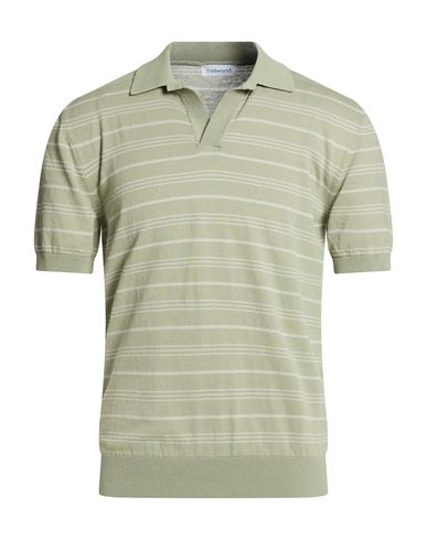 Man Sweater Sage green Size 40 Cotton