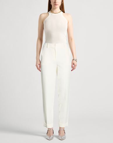 P. a.r. o.s. h. Woman Pants Cream Size S Viscose, Linen
