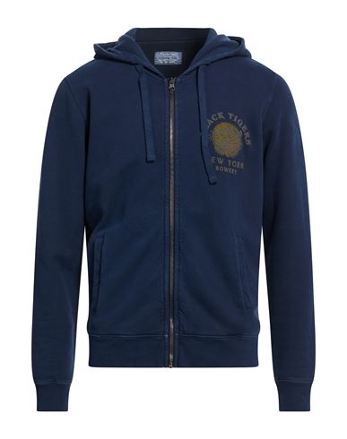 Man Sweatshirt Midnight blue Size S Cotton
