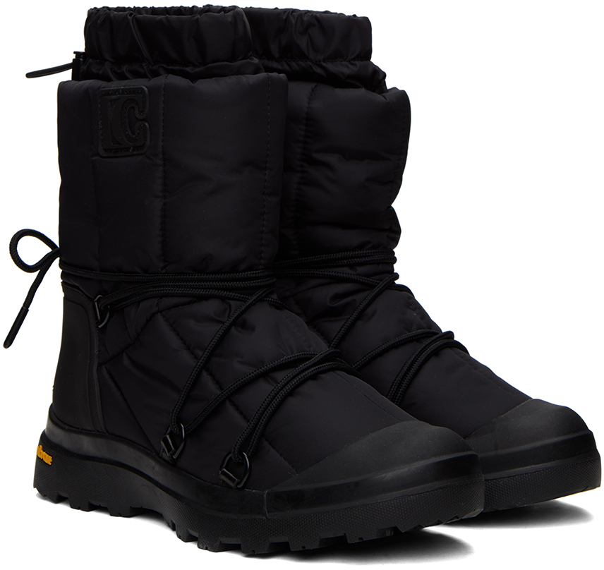 로우클래식 여성 블랙 패딩 부츠 222666F114000