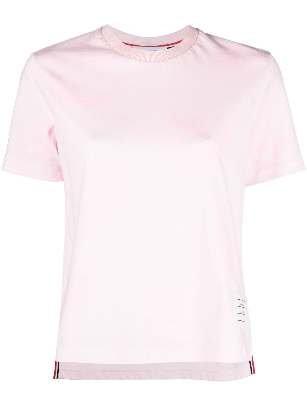 Anchor-print T-shirt - Pink