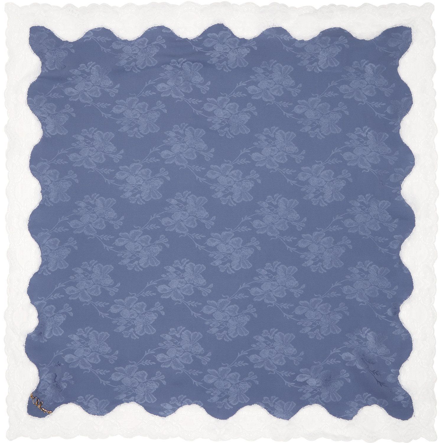 Blue 'The Poetic' Square Scarf